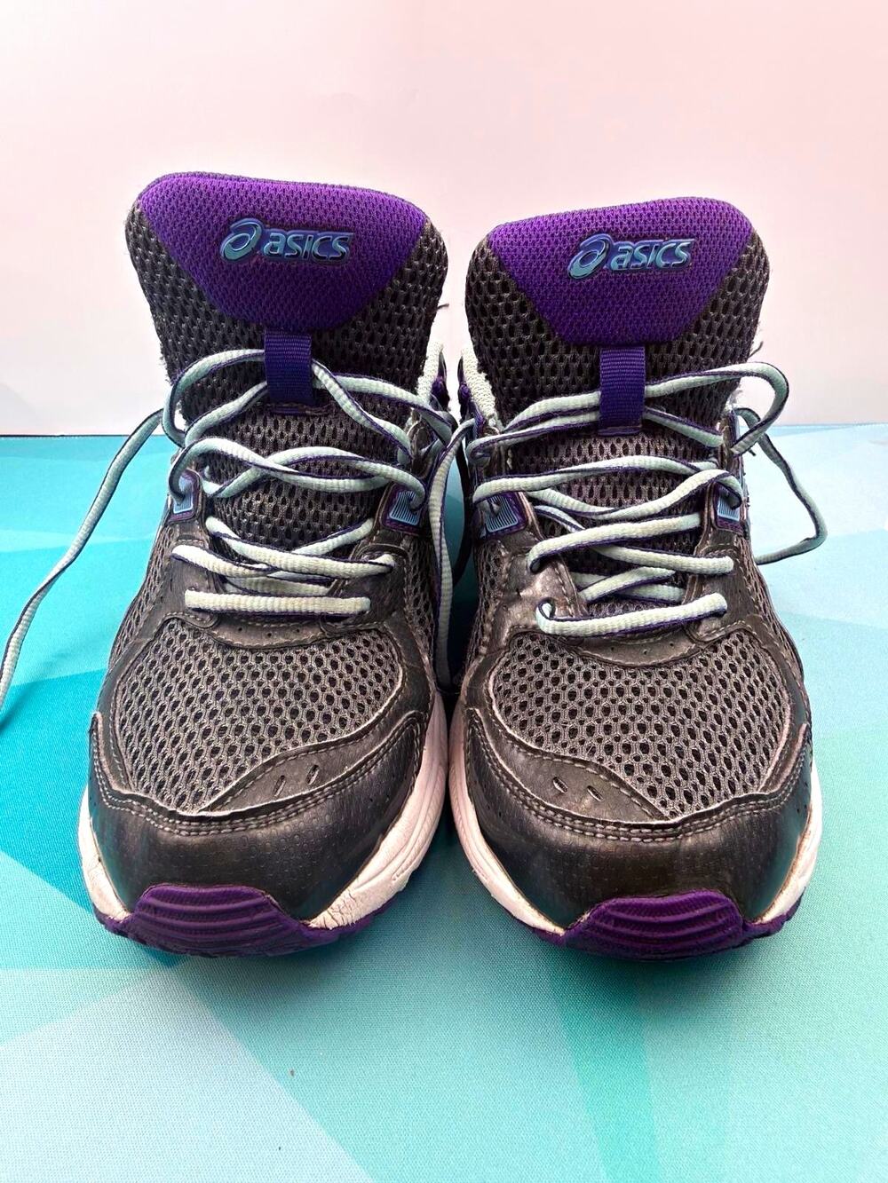 ASICS T475Q Running Shoes Women’s US 10 Gray Purple Athletic Sneakers EU 42
